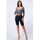 thumbnail image 2 of Shorts Thin Blue Line Biker Con Cierre Negro, 2 of 4