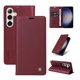 thumbnail image 1 of Funda Billetera de Cuero para Samsung Galaxy S24 con Tarjetero y Soporte - Tapa Magnética Rojo, 1 of 6