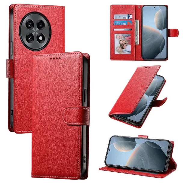 Funda para FOXDOCK OnePlus 13R– Cuero Premium, 3 ranuras para tarjetas, Protección contra impactos