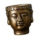 thumbnail image 4 of Cemento Buddha Cabeza Flor Estatua Bonsai Florero De Flor Para El Patio De Interior Bronce De Regalo, 4 of 5