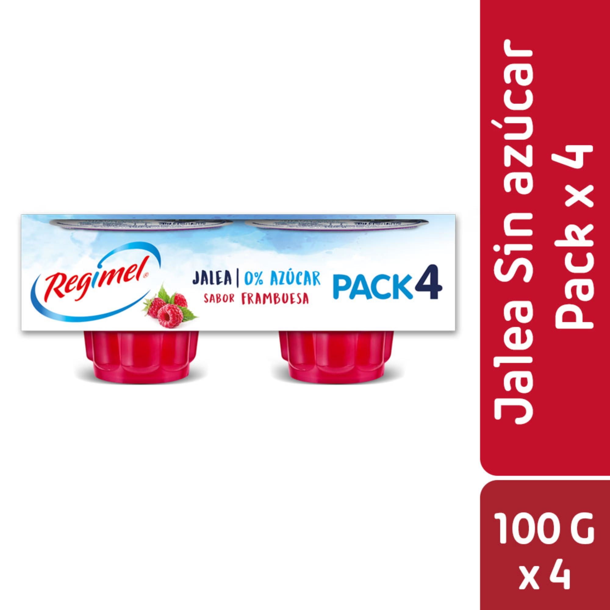 Jalea Frambuesa Light Pack Postre 100 gr Regimel