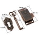 thumbnail image 5 of 2 juegos de cerraduras para puertas de armarios antiguos, cerraduras para armarios, cerraduras para muebles antiguos con llave para buzones, taquillas, armarios y cajas de herramientas., 5 of 8