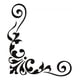 thumbnail image 1 of Decomural Floral Corner Swirl WS-16048, 1 of 2