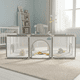 thumbnail image 3 of Corral Bebe Infantil 3en1 Juego Malla Tela Oxford 180x120cm Gris, 3 of 7