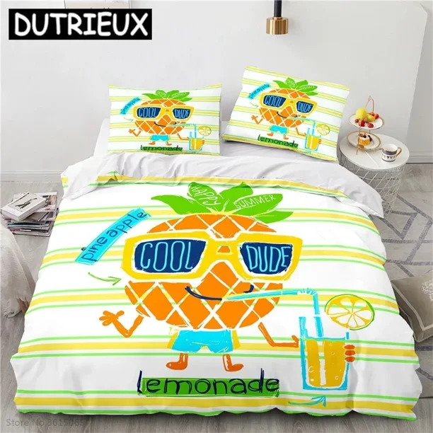 Nordic Cartoon Animal 3d Printed Bedding Set Bed Linen Children Bedclothes Duvet Cover Sets Pillowcase Twin Full Queen King Size