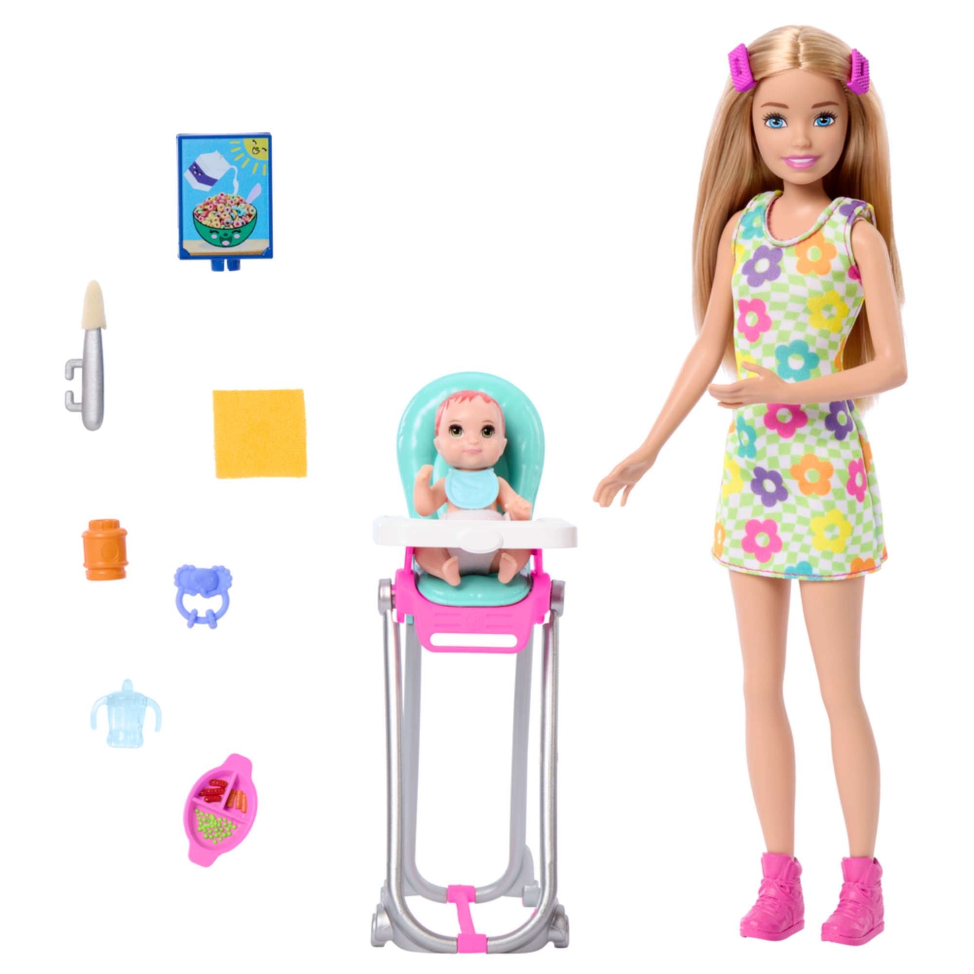 Barbie Set de Juego Skipper Hora del Desayuno con Bebe Lider