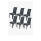 thumbnail image 1 of Pack De 6 Funda Para Silla Tela Gruesa Cuadrille Gris, 1 of 3