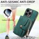 thumbnail image 3 of Funda Tipo Cartera con Correa Cruzada para iPhone 14 Pro Protección Contra Golpes Verde, 3 of 5