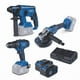 thumbnail image 1 of Taladro atornillador + Rotomartillo + Esmeril con cargador doble y 2 baterias de 4Ah Brushless Scheppach, 1 of 2