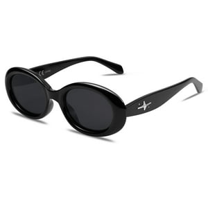 Gafas De Sol Sojos Sj2286 Retro Ovaladas Polarizadas Negras Para Adultos
