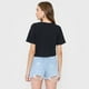 thumbnail image 2 of Polera Mujer Fun Manga Corta Crop Negro Corona, 2 of 5