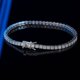 thumbnail image 4 of Pulsera de Tenis de Moissanita de 2.5 Mm de Ancho para Mujer Hombres Unisex Color D Claridad VVS1 Pulsera de Diamantes para Hombre Plata Esterlina 925 Pulseras de Tenis para Mujer Joyería 16-19 Cm, 4 of 11