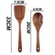 thumbnail image 2 of Utensilios de cocina de madera de teca para cocinar, antiadherentes, naturales y saludables, juego de 2 piezas, 2 of 5