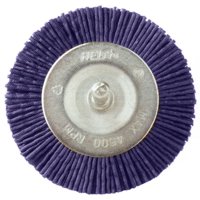 Grata Circular Fibra Abrasiva Azul 3"" (75Mm) - Grano 180 (Fino) - Vástago 1/4'' - Hela