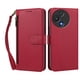 thumbnail image 1 of Funda Tipo Billetera para TCL 60 5G con Soporte y Bolsillo con Cierre Rojo, 1 of 1