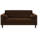 thumbnail image 1 of Sofa Retro 3C Felpa 00 Chocolate, 1 of 6