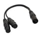 thumbnail image 1 of Conector De Cable Divisor En Y De Audio Y Micrófono XLR, Adaptador De 3 Pines A 2, 1 Pie, 1 of 3