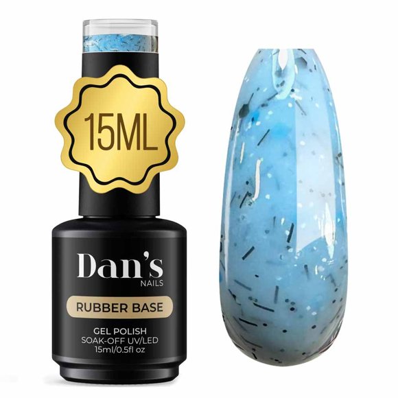 Gel de uñas Dan's Nails Base de goma 15 ml Azul Blink
