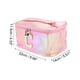 thumbnail image 3 of 1 Pc Bolsa de Maquillaje Cuadrada con Letra C para Mujeres para Vacaciones Actividades al Aire Libre Rosa PU, 3 of 3