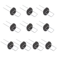 Magideal - 40 Unids / Set Grapas Para Paisaje, Clavijas Para Césped, Fácil Instalación, Resistentes, Antioxidantes, En Apariencia De U, Alfileres Para Césped, Estacas