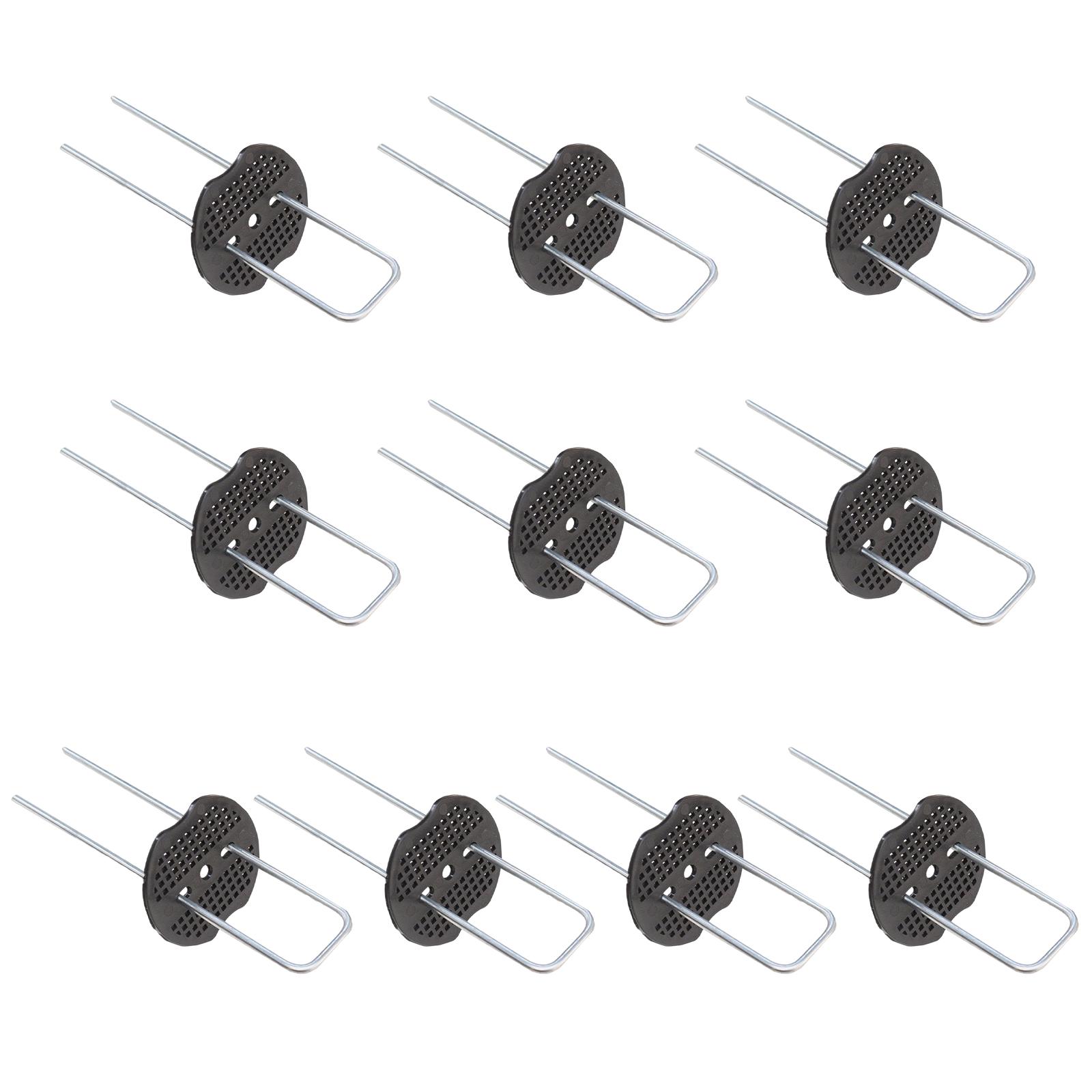 Magideal - 40 Unids / Set Grapas Para Paisaje, Clavijas Para Césped, Fácil Instalación, Resistentes, Antioxidantes, En Apariencia De U, Alfileres Para Césped, Estacas