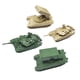 thumbnail image 3 of 4 Uds 1/144 Tanque Lanzacohetes Modelo Vehículos Kit De Construcción Modelo Ensamblado, 3 of 5