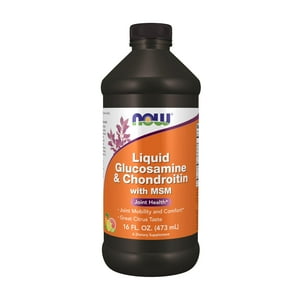 Now Foods - Complemente La Glucosamina Y La Condroitina Now Con Msm 473 Ml