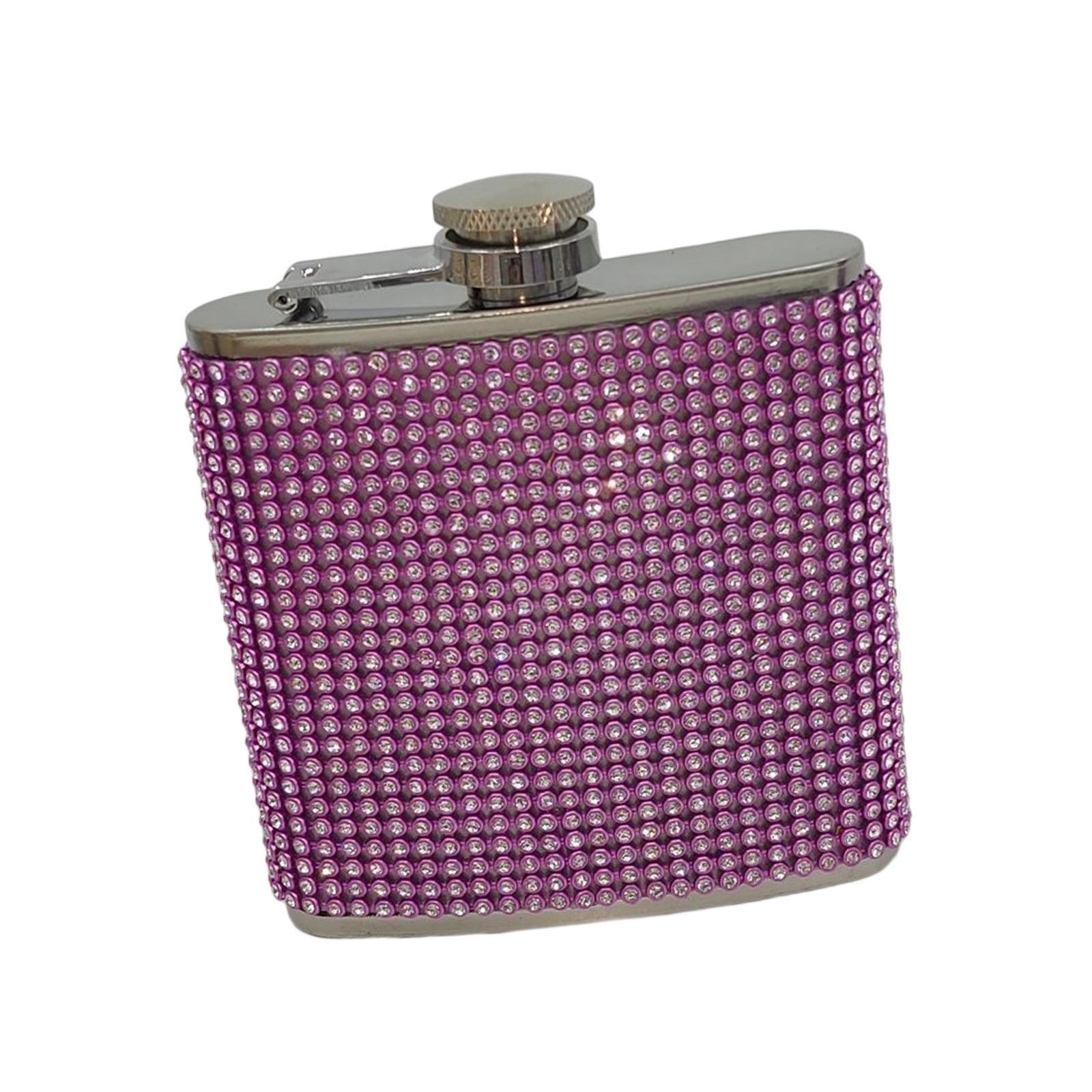 Magideal - Botella Para Beber De 180Ml, Hervidor A Prueba De Fugas, Botella De Acero Inoxidable, Fácil Llenado Para Fiestas, , Camping, Senderismo, Bodas , Rosado