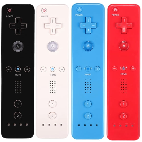 Control remoto Yosikr para Wii U, paquete de 4 con funda de silicona
