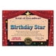 thumbnail image 1 of Certificado Beistle Birthday Star (paquete de 6), 1 of 2