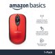 thumbnail image 2 of Mouse inalámbrico Amazon Basics 2.4 GHz óptico para laptop, rojo, 2 of 5