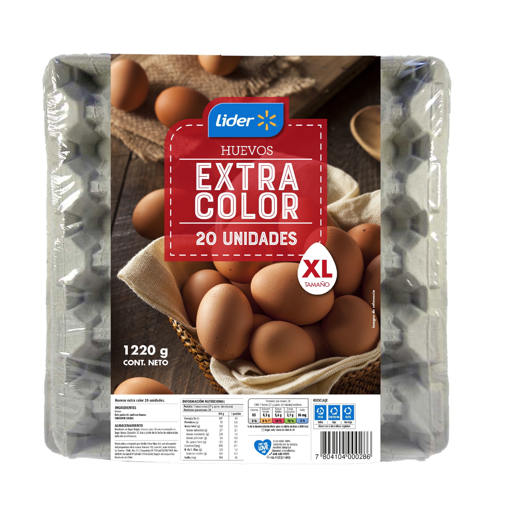 Huevos Extra Grande Color 20 Un 20 Un Lider