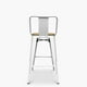 thumbnail image 3 of Taburete Medio 66 Tolix Asiento madera c/ resp Blanco, 3 of 4