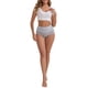thumbnail image 2 of INSPIRE CHIC Bragas de Algodón de Control de Abdomen de Cintura Alta para Mujer Levantamiento de Glúteos Posparto Talla Grande 5 Paquetes XXL 2 Gris 1 Negro 2 Albaricoque, 2 of 5
