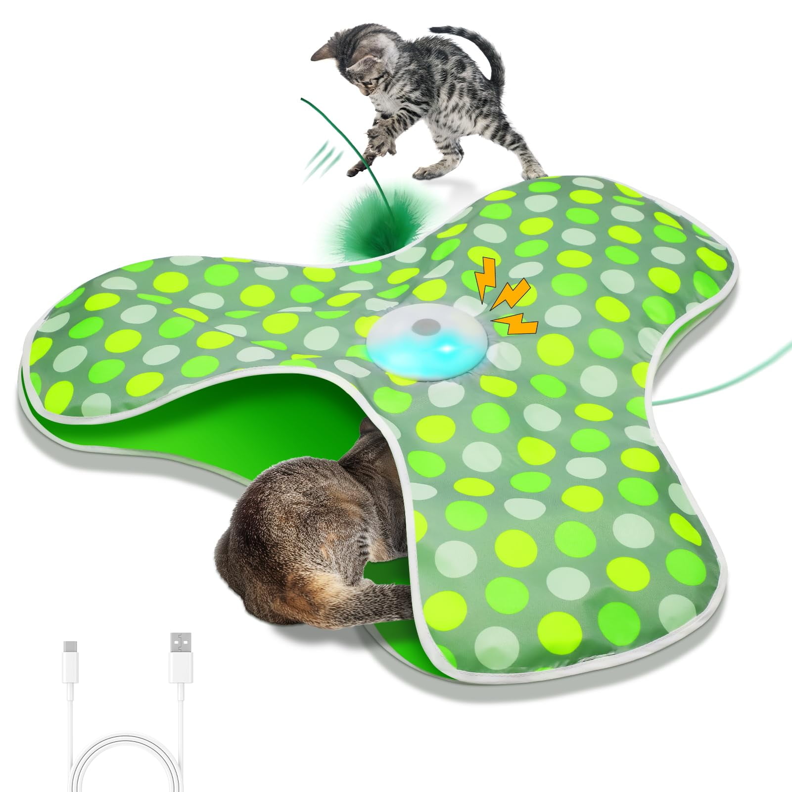 Sofolor - Sofcolor De Juguete Interactivo Para Gatos De Interior Con Sensor De Movimiento