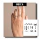 thumbnail image 1 of Tatuaje Temporal UBICA Minimal Surfer Line Art, 1 of 9