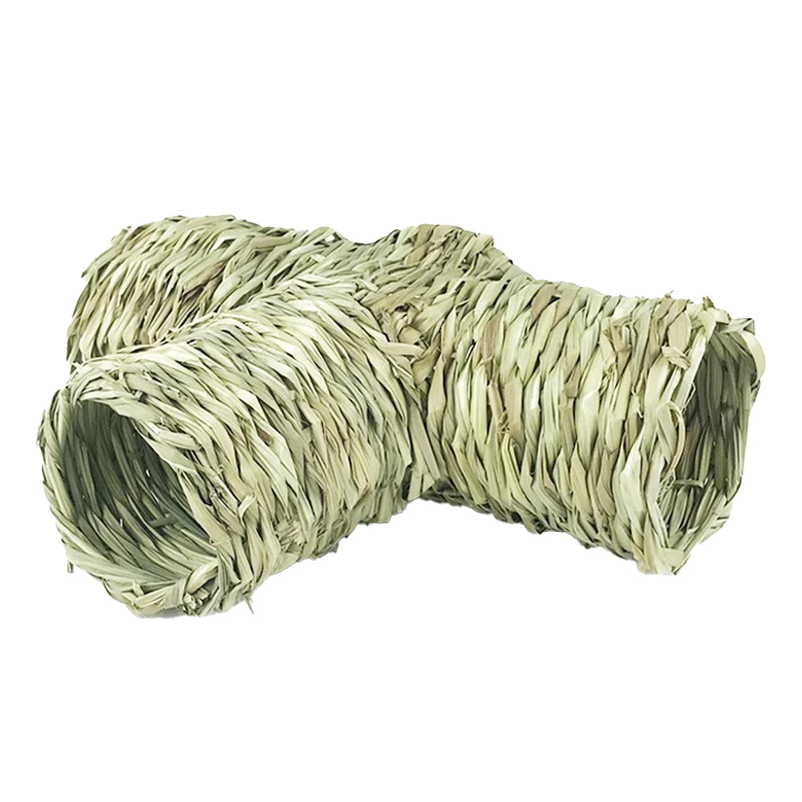 Túnel De Hierba Para Hámster, Cabaña, Túnel De Paja Para Chinchillas, Loros, Hurones, Erizos, 24x33x10cm