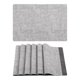 thumbnail image 1 of Juego de 6 Manteles Individuales de Cuero para Decoración de Mesa de Cocina Lavables Resistentes al Calor Color Gris Claro 16.9x11.8 pulgadas, 1 of 6