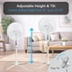 thumbnail image 3 of Ventilador de pedestal Comfort Zone oscilante 90 grados, 3 of 3
