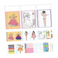 Bothyi - Pegatinas De Vestir De Princesa Para Álbum De Recortes, Bricolaje Para Mayores De 3 Años, Regalo De Vacaciones Para Niños, Princesa 4 En 1