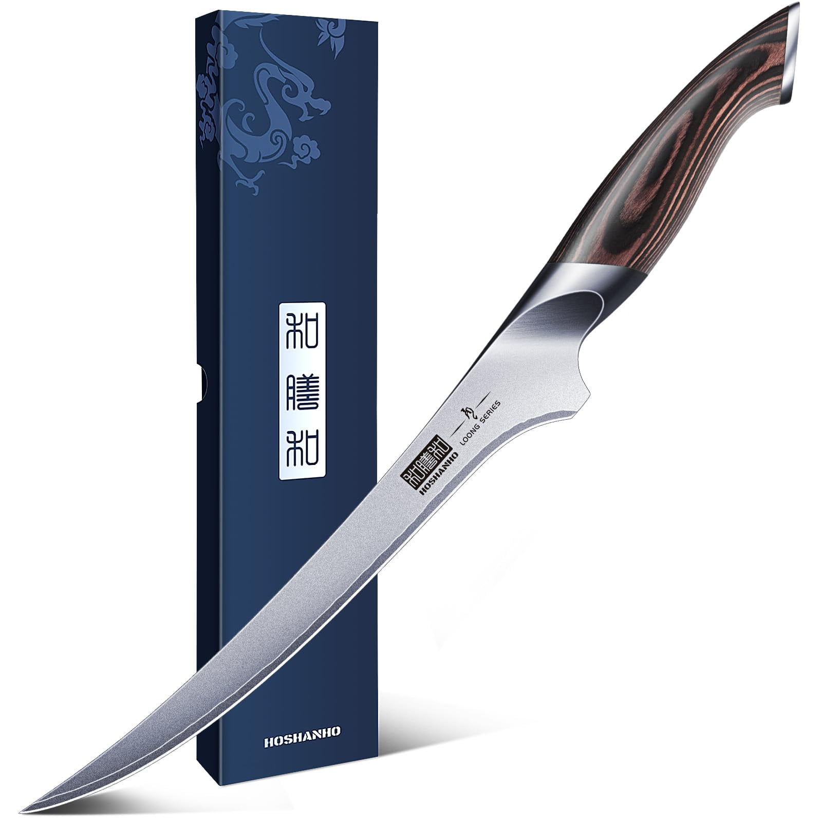 Cuchillo Para Filetear Hoshanho 23 Cm Súper Afilado Para Deshuesar