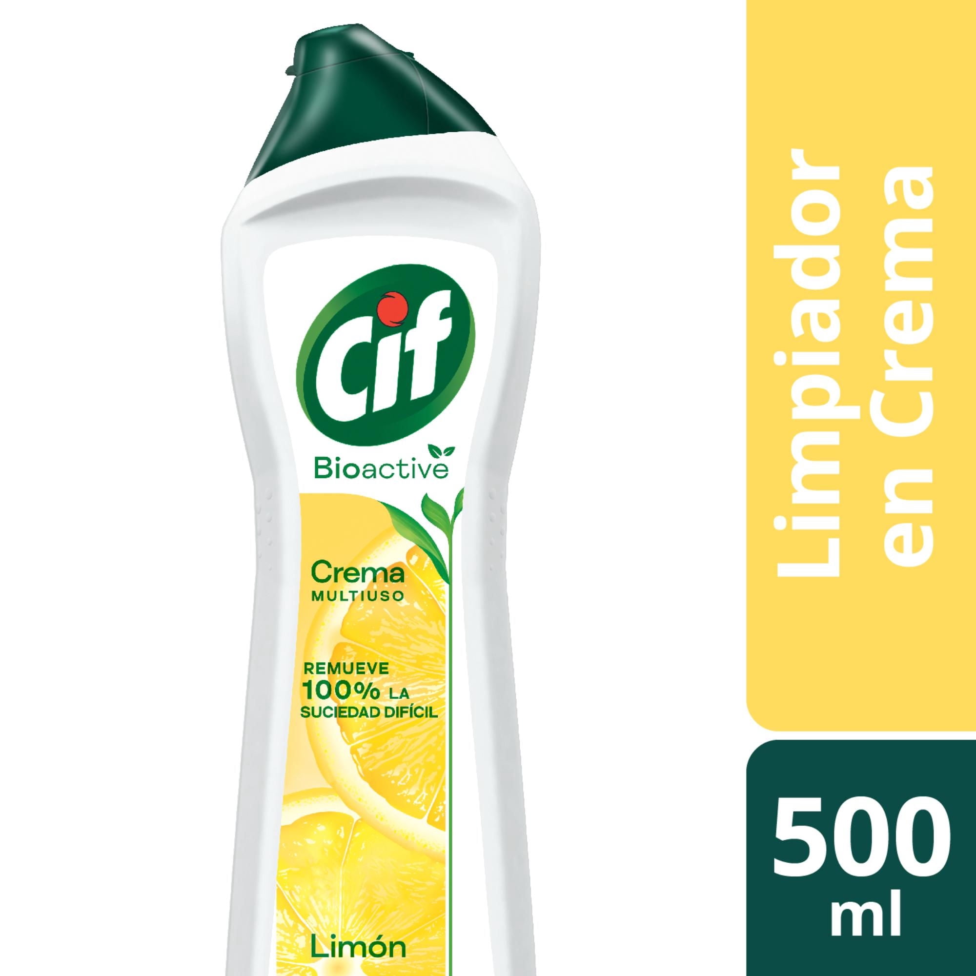 Limpiador Crema Limón Botella 500 ml Cif