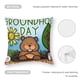 thumbnail image 5 of Día de la Marmota Fundas de almohada de terciopelo con tema, regalos de funda de almohada, decoración para el hogar, cojín de lanzar, regalo de cumpleaños para fans y parejas.66*66cm., 5 of 6