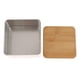 thumbnail image 1 of tapa de bambú recipiente de almacenamiento de té caja de organizador contenedor de madera carrito de té contenedor e, 1 of 5