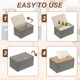 thumbnail image 4 of Funda de caja de pañuelos, soporte moderno de caja de pañuelos rectangular (9.8"x5.5"x4.1", Caqui), 4 of 7