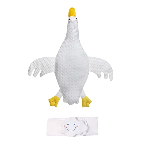 Almohada para bebé Almohada relajante para bebé Cojín de ganso blanco cómodo Juguete de peluche para recién nacidos Niños Adultos Niños para Estilo B