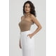 thumbnail image 2 of Polera Mujer Cruzado Rib Café Claro, 2 of 4