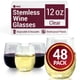 thumbnail image 1 of Copas de vino Reli. Desechable de 12 oz (paquete de 48) de plástico transparente, 1 of 6