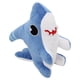 thumbnail image 5 of Peluche de peluche Whrigud, tamaño grande, con forma de tiburón, color azul, 28 cm, 5 of 6