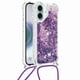 thumbnail image 5 of Funda FOXDOCK para iPhone 16 Plus con Cuerda Ajustable, Brillo Líquido, Protección Antigolpes y Lente – Ideal para Regalo, 5 of 6